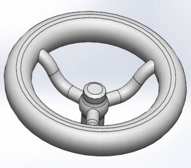 Steering wheel design in SOLIDWORKS