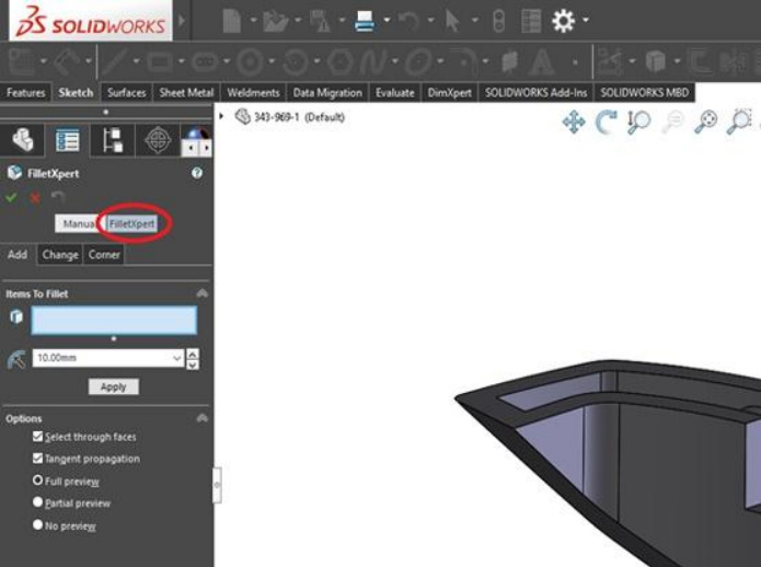 Saving Time with FilletXpert in SOLIDWORKS