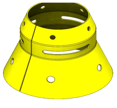 SOLIDWORKS Sheet metal Cuts in Swept Flanges