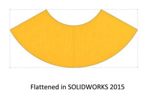 SOLIDWORKS Sheet Metal Flattened in Solidworks