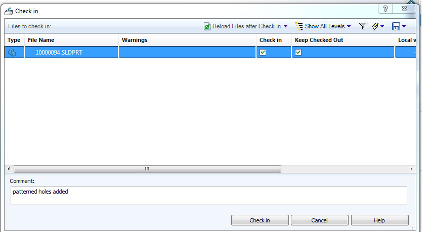 versions of a CAD file - SOLIDWORKS PDM