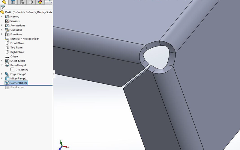 bending sheet metal with cutouts solidworks