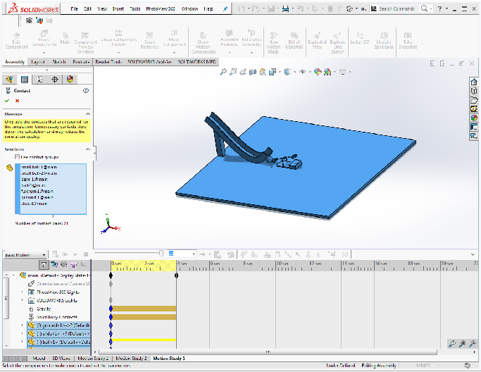 SolidWorks motion animation
