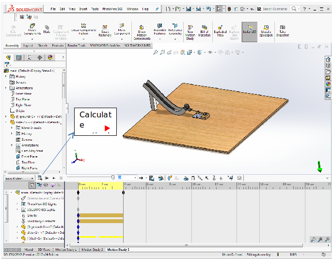 SolidWorks motion animation