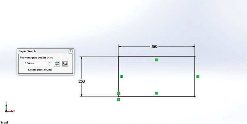 Repair Sketch in SOLIDWORKS- Conceptia Konnect