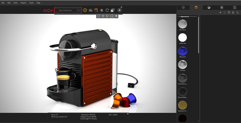 CONFIGURATIONS IN SOLIDWORKS VISUALIZE