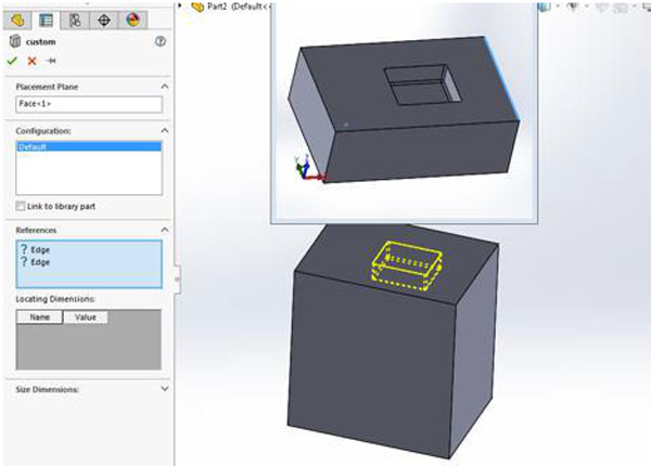  How to save custom features in SOLIDWORKS design library