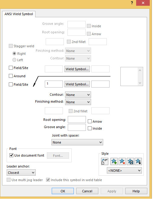 Define weld symbols