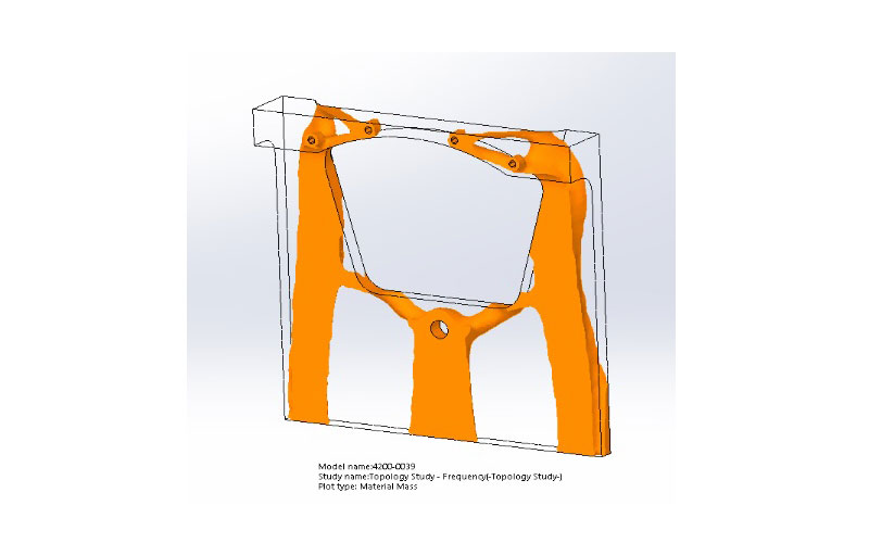 Topology study in SOLIDWORKS