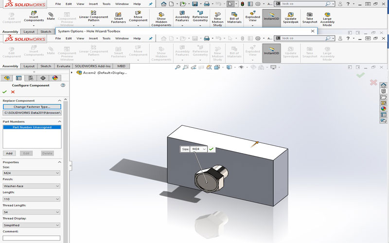 Seatmate by using ALT + drag on a cylindrical face