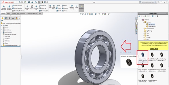 solidworks toolbox sprockets