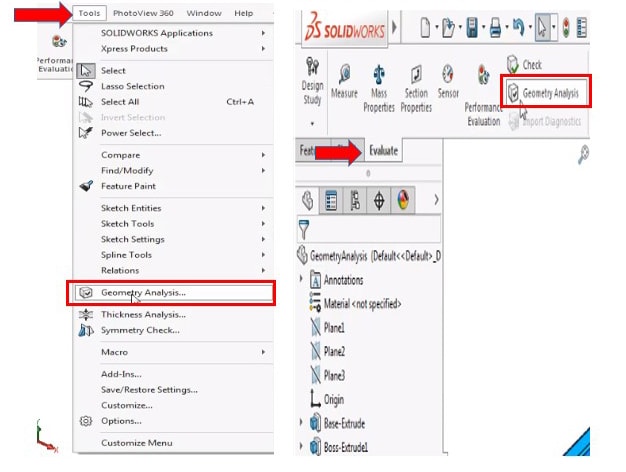 SOLIDWORKS Geometry Analysis