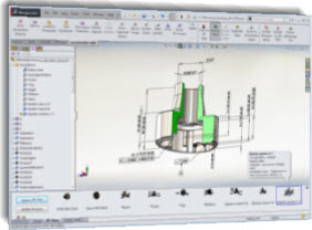 SOLIDWORKS MBD helps organize the rich data into clean and structured 3D presentations