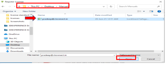 Once installation is completed, Launch safeguard viewer from windows search bar and load the license files to register the license.