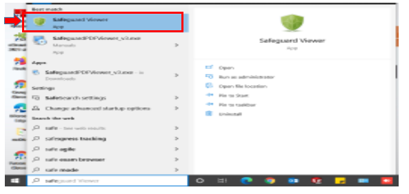 Once installation is completed, Launch safeguard viewer from windows search bar and load the license files to register the license.