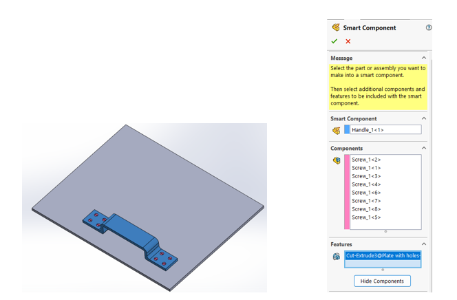 Make Smart Component dialogue box