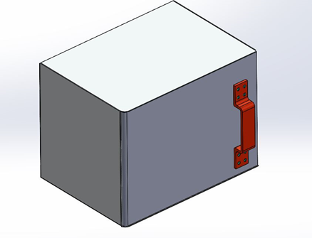 Inserting the smart component into another assembly (Control panel box assembly) by adding the simple mates and positioned.