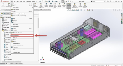 Pack and Go feature in SOLIDWORKS