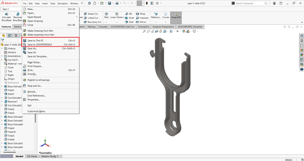 Save to 3DEXPERIENCE Works