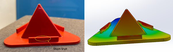 Comparison of Mobile Phone Holder (Physical vs CAD Model) SOLIDWORKS Plastics