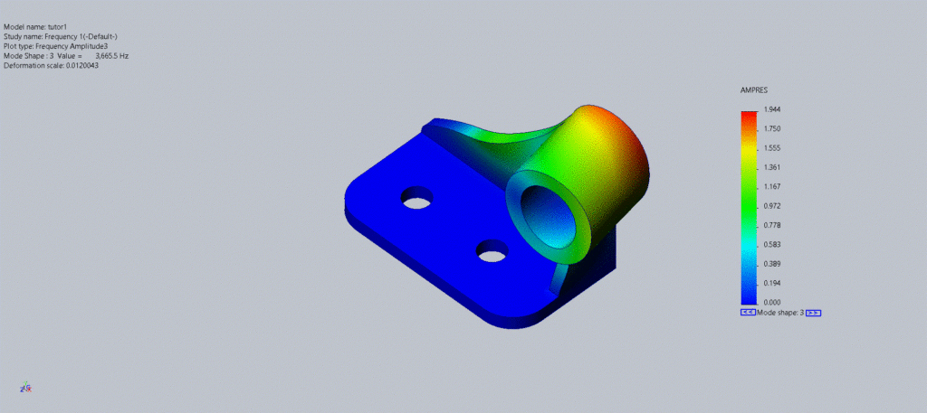 SOLIDWORKS Simulation for Frequency Analysis