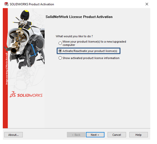 SolidNetWork License Product Activation