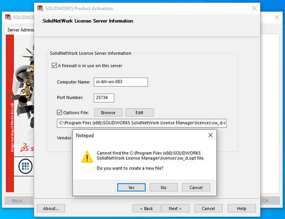 SolidNetwork License Server Information