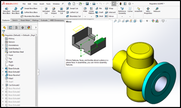 SOLIDWORKS Mirroring Features