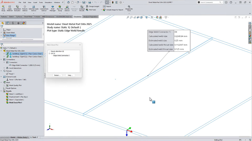 Solidworks simulation 2025