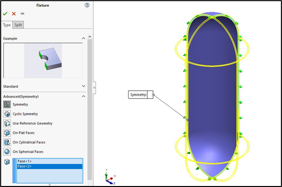 To access the Symmetry Fixture, right-click Fixtures and select Advanced Fixtures.