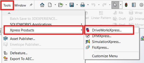 Setting up DriveWorksXpress