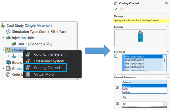 Optimizing cycle time using advanced analysis of cooling system study