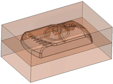 Using the Cavity feature for creating virtual molded parts in Solidworks