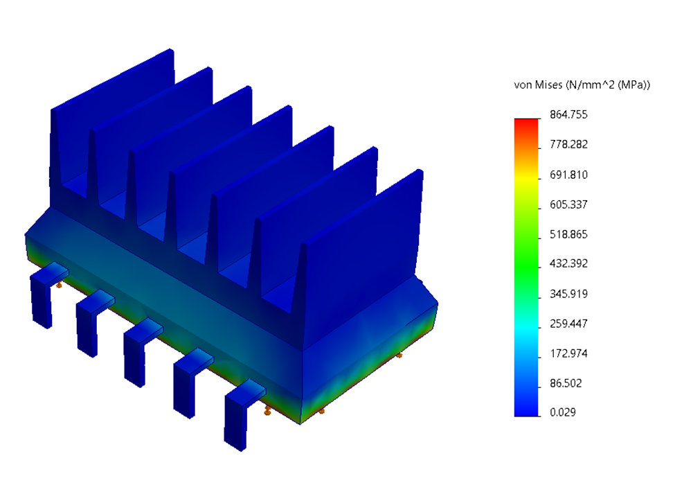 Static Analysis Results with Thermal Analysis Load
