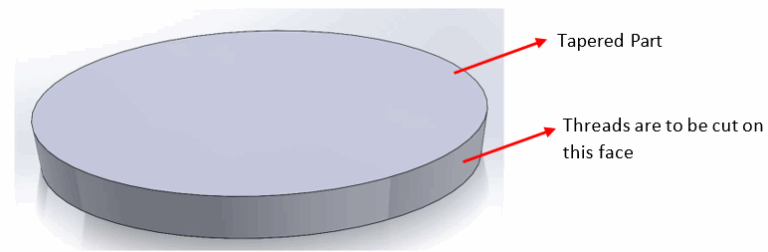 How to create External Screw threads on a Tapered part using the Helix ...