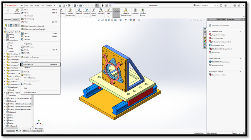 Systematic Process for the Pack and go