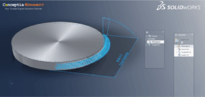 How to create External Screw threads on a Tapered part using the Helix feature in SOLIDWORKS