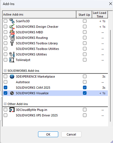 Enable the visualize add-in