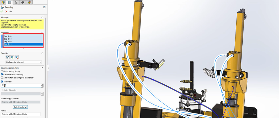 What’s New in SOLIDWORKS 2026 – Routing: Layer Covering, Save & Reuse Covering Favorites