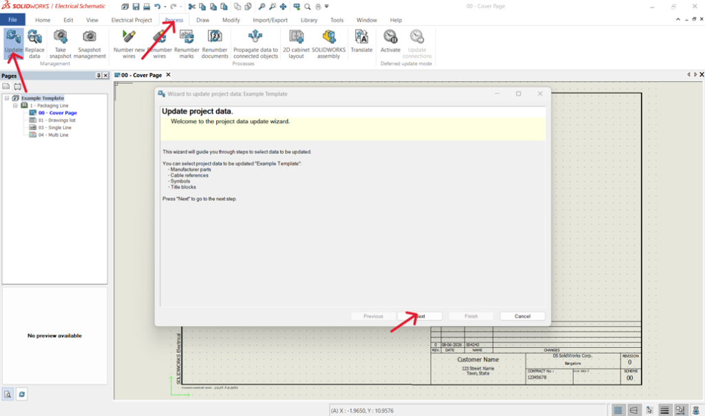 Step 8: Push Project Data from Libraries