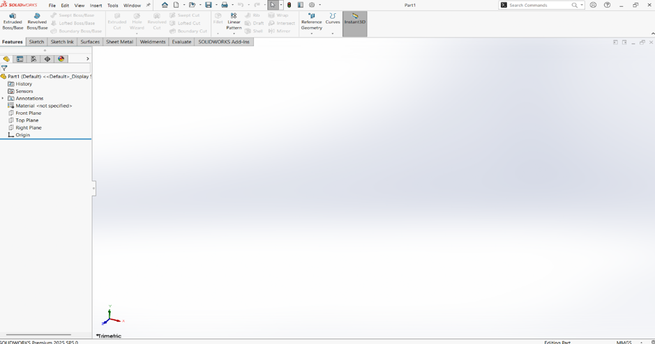 Restoring Missing Toolbars in SOLIDWORKS