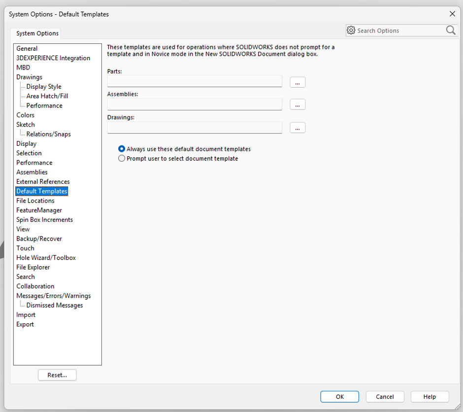 Post-Installation SOLIDWORKS System Options - Basic Settings Guide