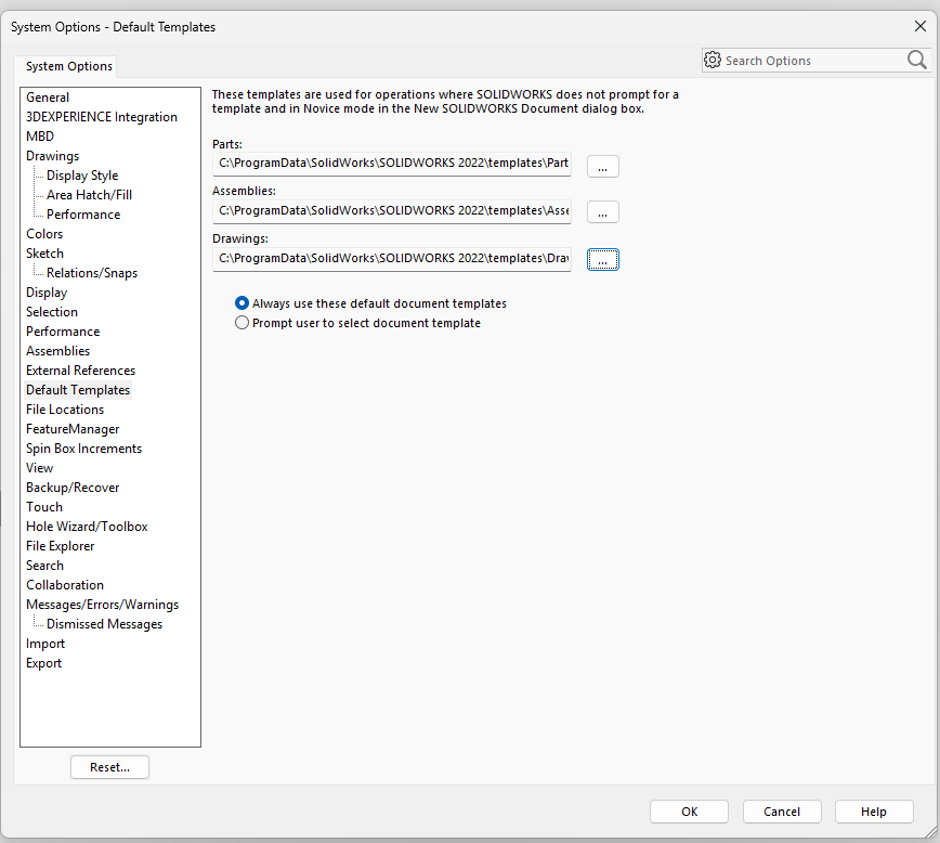 Post-Installation SOLIDWORKS System Options - Basic Settings Guide