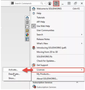 SOLIDWORKS Standalone License Deactivation and Activation