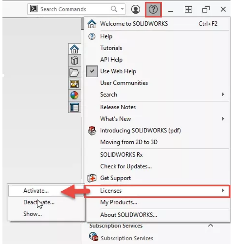 SOLIDWORKS Standalone License Deactivation and Activation