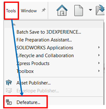 How to Use the Defeature Tool in SOLIDWORKS