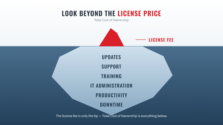 Look Beyond the License Price